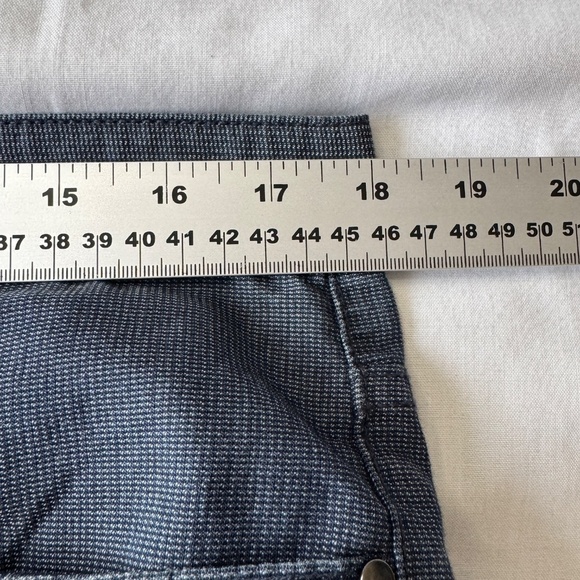 Perry Ellis Men's Flat Front Chino Casual Dress Pant Blue-Gray Trouser 34x32 - Picture 9 of 14